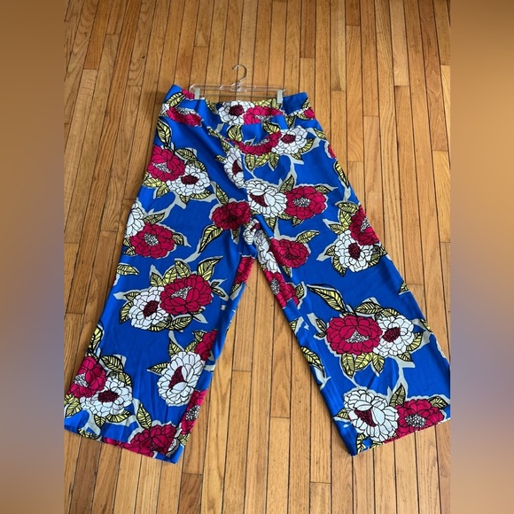 melissa mccarthy seven7 Wide Leg Trousers Pants 24w Floral Colorful Casual - Picture 2 of 7